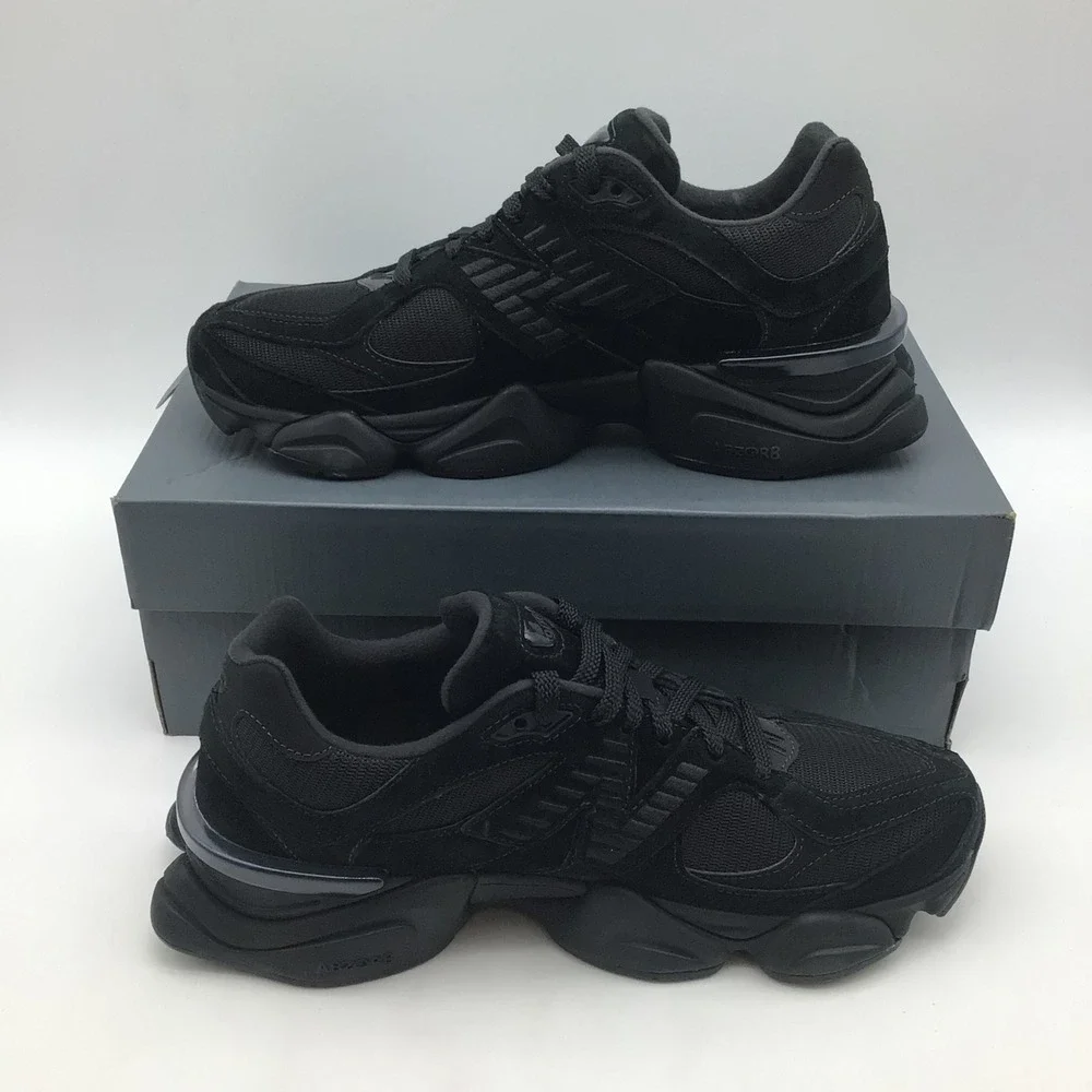 New Balance 9060 Triple Black Mens Size 12 Athletic Sneakers U9060BPM NEW